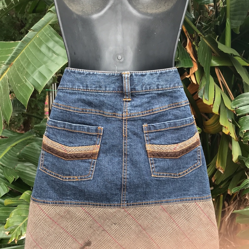 Starling Co. denim and patchwork skirt - Picture 4 of 7